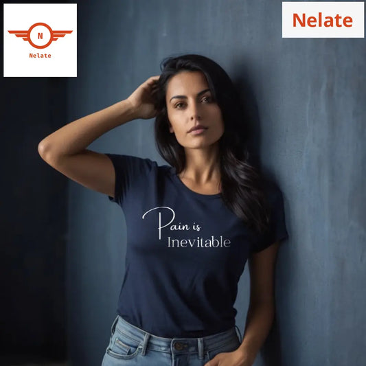 Pain Is Inevitable - Navy Blue T-Shirt