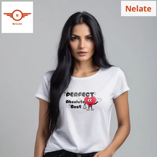 ’Perfect Absolute Beat’ Women’s White T-Shirt