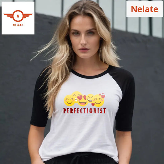 ’Perfectionist’ Women’s Raglan T-Shirt