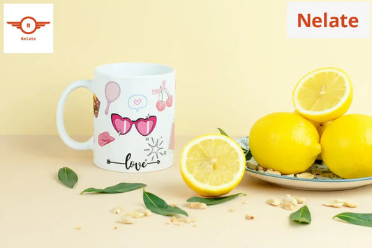 ’Pink Aesthetics’ White Coffee Mug