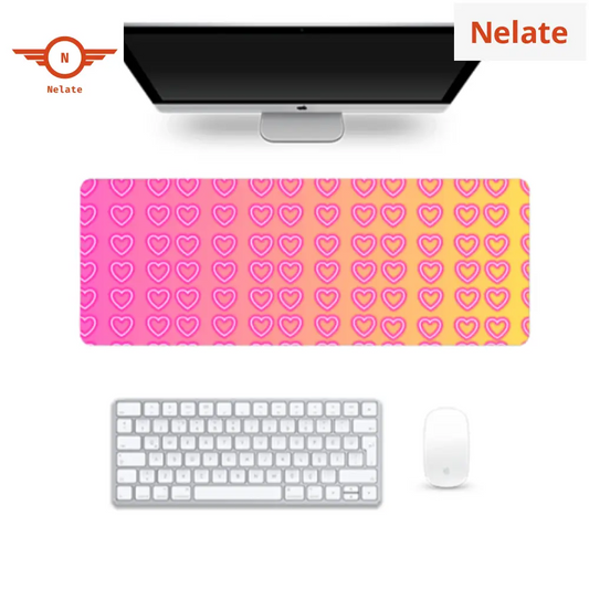 Pink Heart Theme Gaming Pad