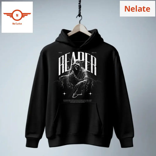 Reaper - Death Metal Black Hoodie For Men