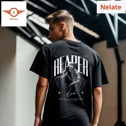 Reaper - Death Metal Black Oversized T-Shirt