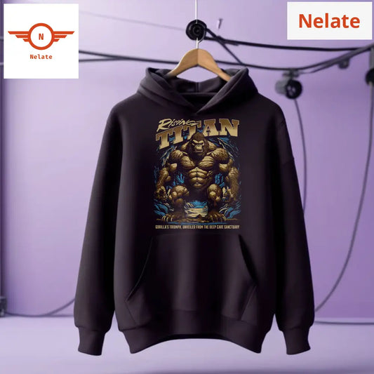 Rising Titan - Black Hoodie For Men