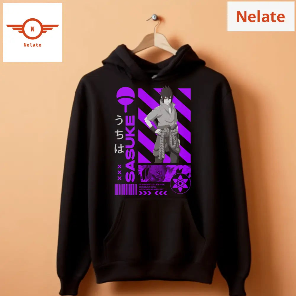 Sasuke Uchiha Black Hoodie