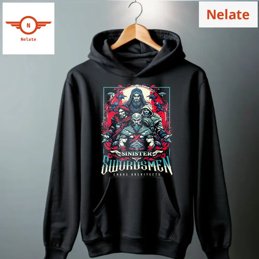 Sinister Swordsmen - Black Hoodie For Men
