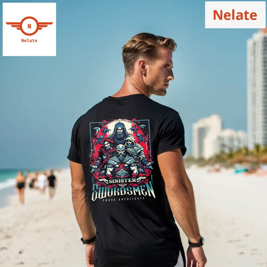 Sinister Swordsmen - Black Oversized T-Shirt