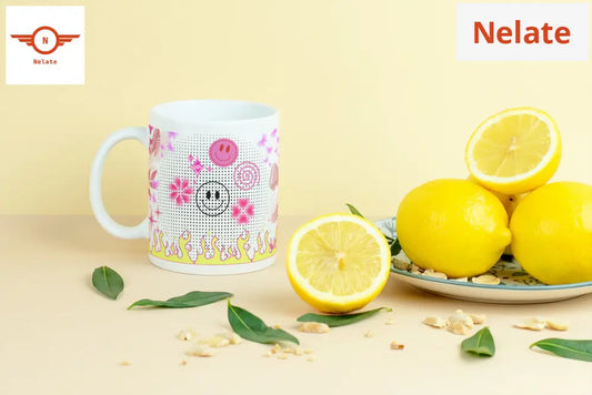 ’Smiley Aesthetics’ White Coffee Mug