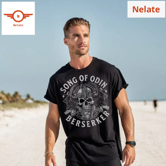 Song Of Odin Berserker - Black Oversized T-Shirt