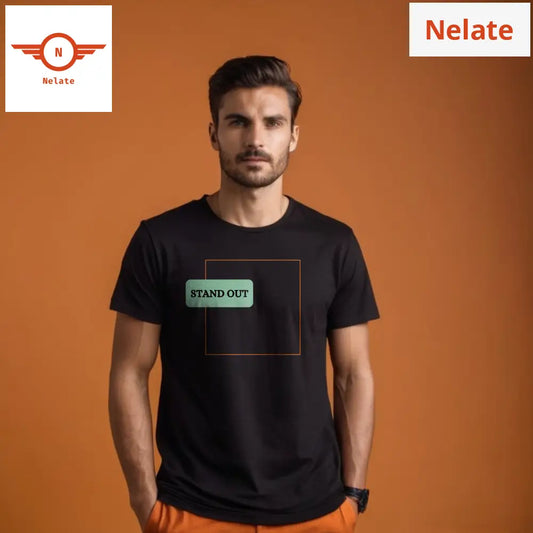 Stand Out Black T-Shirt