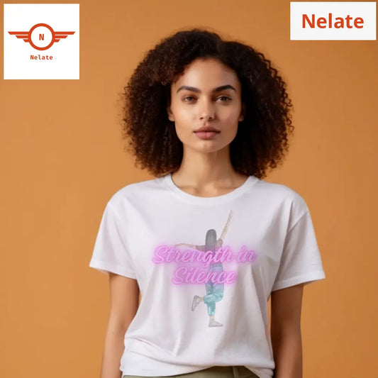 Strength In Silence Womens White T-Shirt