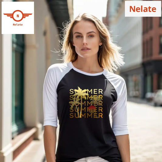 ’Summer’ Women’s Raglan T-Shirt
