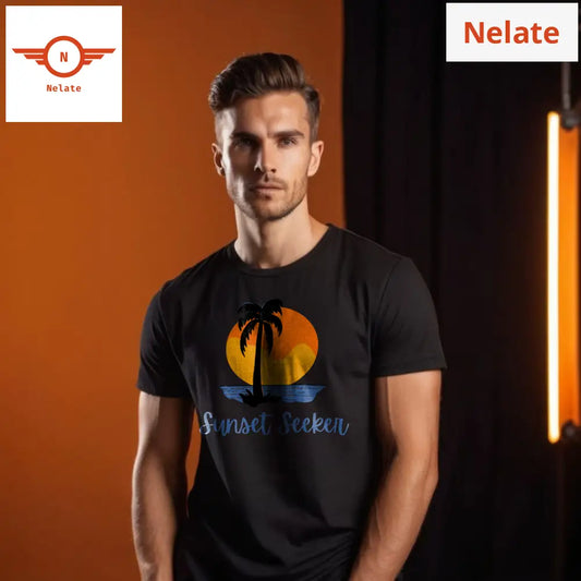 Sunset Seeker Black T-Shirt