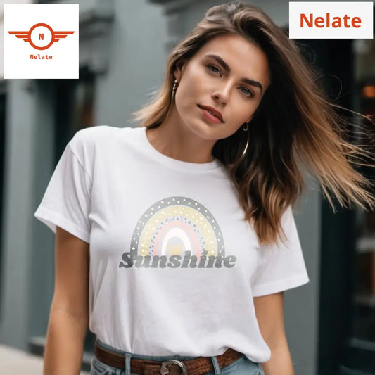 ’Sunshine’ Women’s White T-Shirt