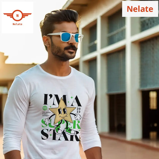 Superstar Full Sleeves White T-Shirt