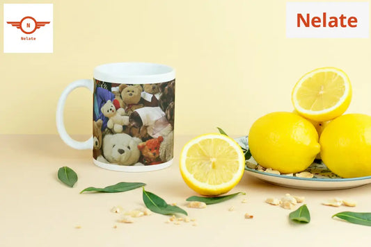 ’Teddy Bear Theme’ White Coffee Mug