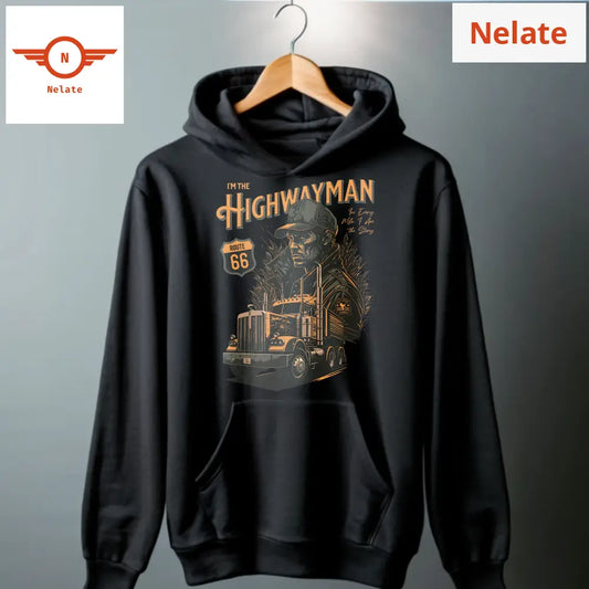 The Highwayman - Outdoor-Black Hoodie For Men