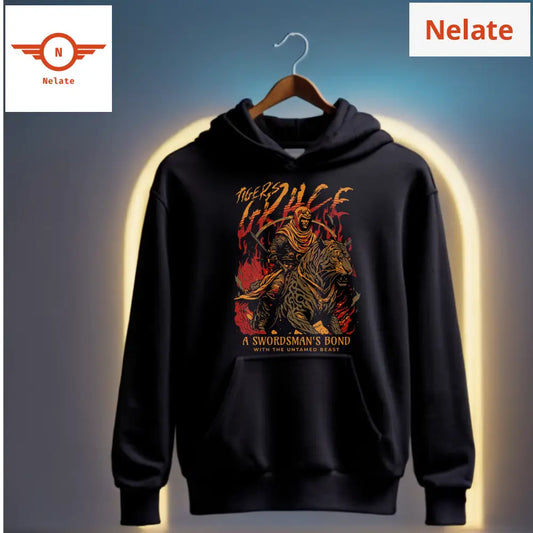 Tigers Grace - Black Hoodie For Men