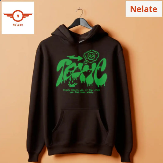 ’Toxic’ Black Hoodie For Men