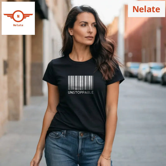 ’Unstoppable’ Women’s Black T-Shirt