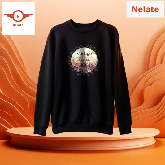Vertigo Spiral Heights Black Sweatshirt For Men