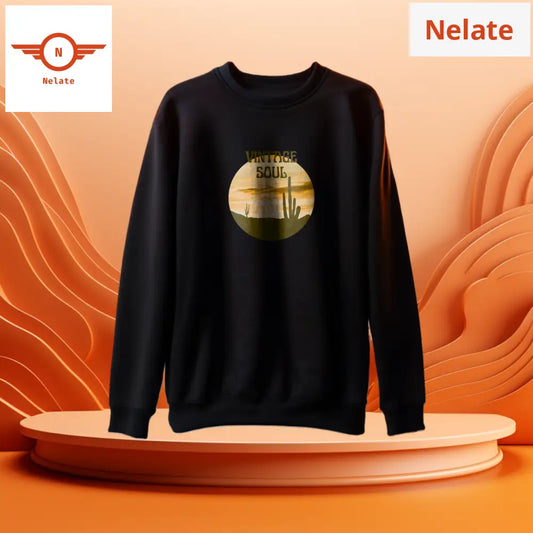 Vintage Soul Black Sweatshirt For Men