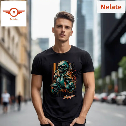 ’Voyager’ Black T-Shirt
