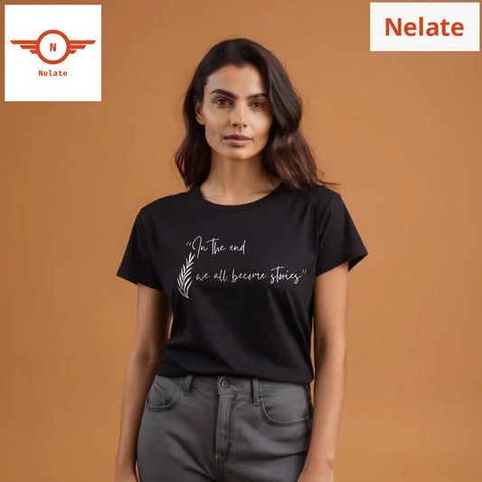 We All Become Stories Black T-Shirt