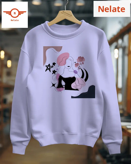 ’Women Aesthetics’ Lavender Women’s Sweatshirt