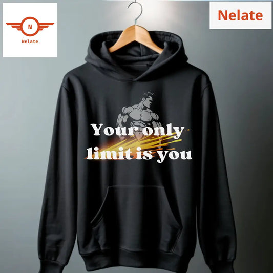 Your Only Limit Is You Black Hoodie For Men